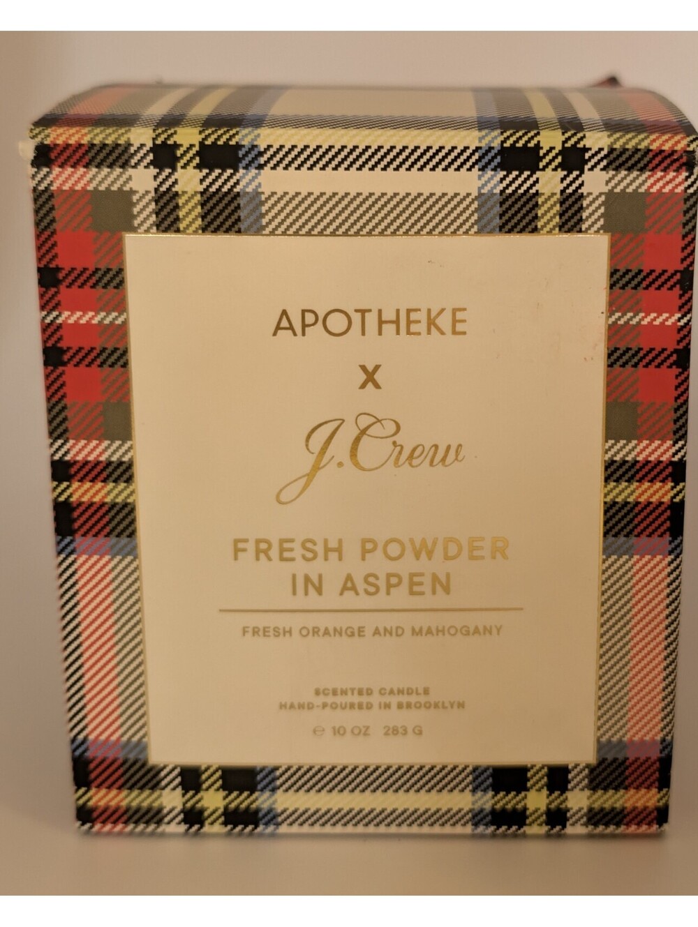 J.Crew Apotheke X Scented Candle Fresh Powder In Aspen Fresh Orange & Mahogany
